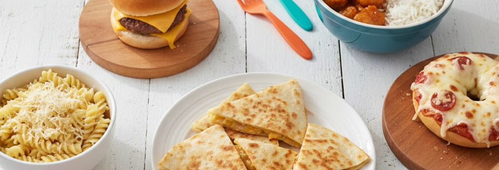 Simple kid-friendly dinner plates ready in under 30 minutes